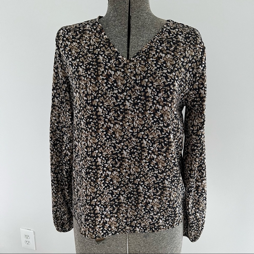 Long Sleeve Neutrals Blouse